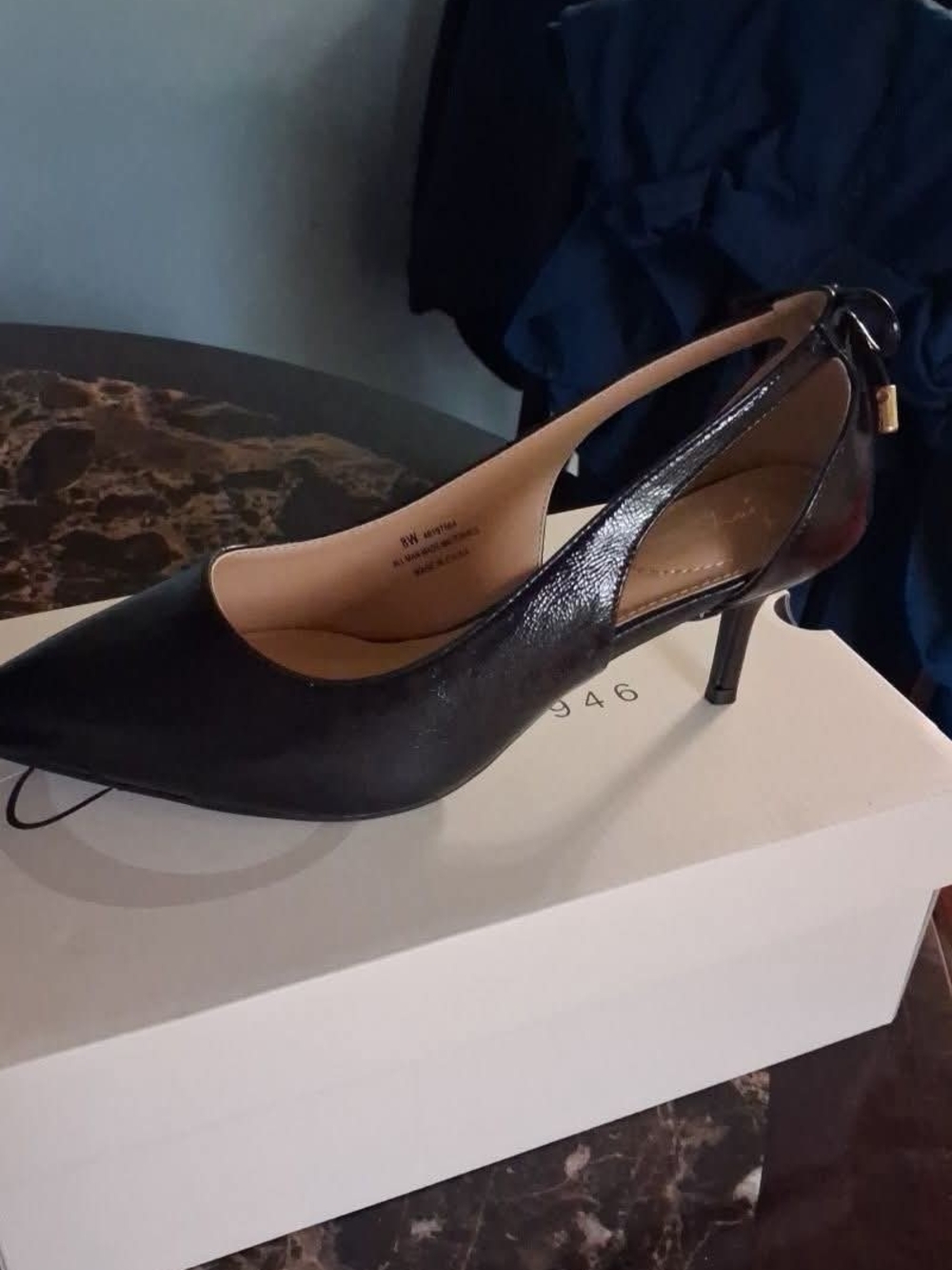 Black Pointed-Toe Slingback Heel - Women's Dress Pump